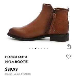 New in box women 7 real leather booties franco sarto hyla